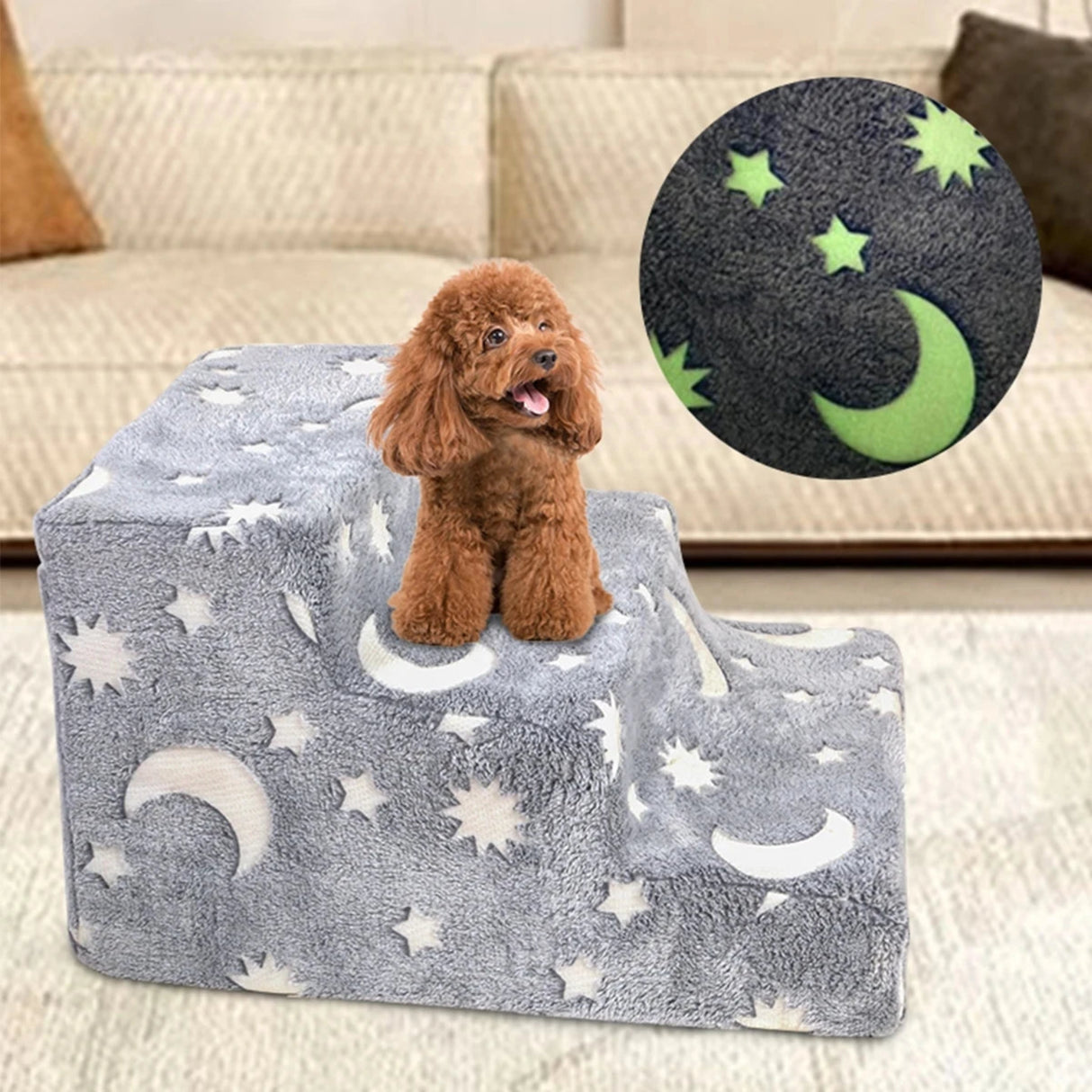 Hot Sale Removable Washable Cover Non Slip Bottom Dog  Pet Stairs for Beds and Couch Steps Pet Dog Stairs