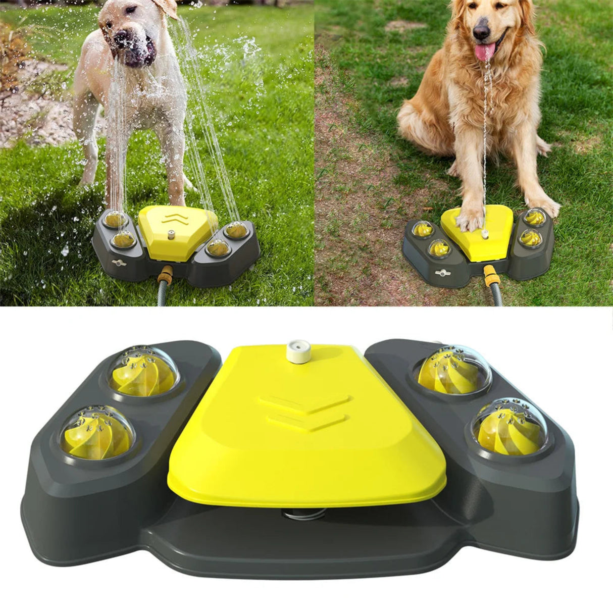 Pet Dog Water Drinker Outdoor Dog Bathing Automatic Sprinkler Water Feeder Spray Dog Toys Hot Selling Interactive Pet Toy