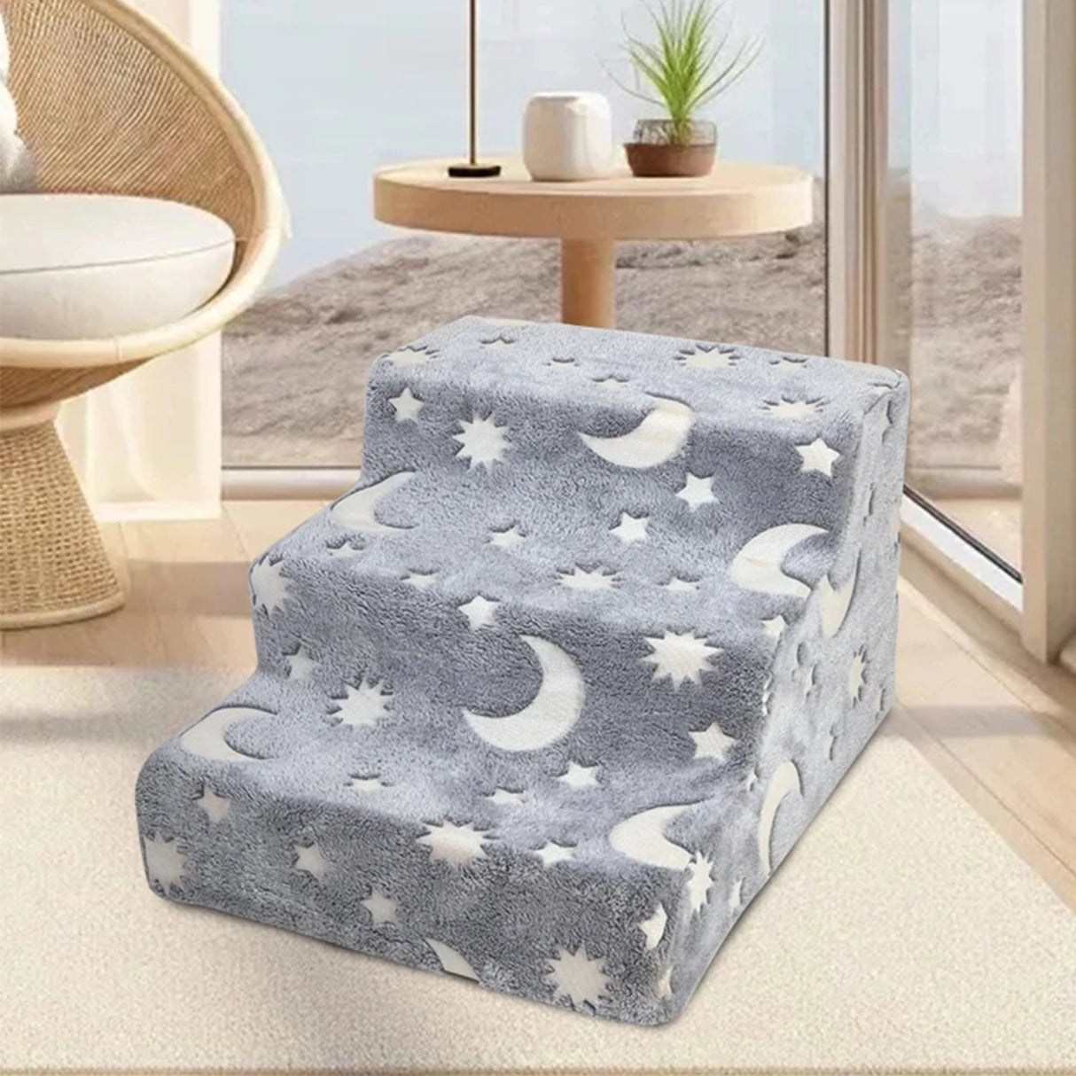 Hot Sale Removable Washable Cover Non Slip Bottom Dog  Pet Stairs for Beds and Couch Steps Pet Dog Stairs