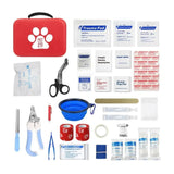 Compact Dog & Cat First Aid Kit Pet Emergency Supplies Tick Remover Electric Blankets & More Hiking Camping Backpacking Hunting