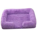 Large Dog Bed Dog Plush Pet Bed Winter Thickened Pad Dog Sleeping Bed Sofa Removable Pad Dog Small Large Dog square kennel