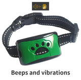 Dispositivo antiladridos para perros, collar de entrenamiento ultrasónico eléctrico USB para perros, collar antiladridos con vibración para dejar de ladrar, venta al por mayor 