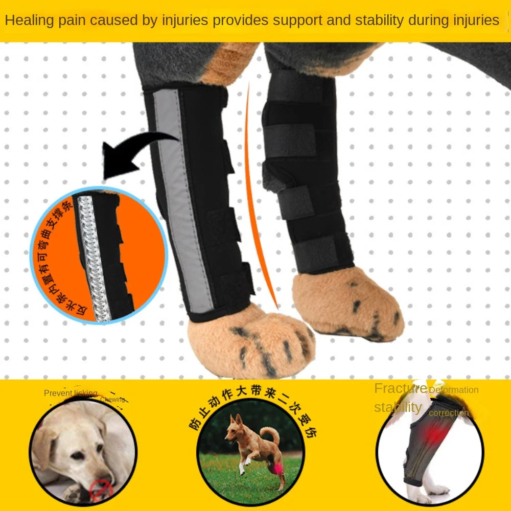 Pet Dog Bandages Dog Injurie Leg Knee Brace Strap Protection for Dogs Joint Bandage Wrap Doggy Medical Supplies Knee Protector