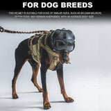 Tactical Dog Training K9 Helmet Military Hunting Large Dog Patrol Dogs Sheepdog Pet Motorcycle Protective Helmet with Goggles
