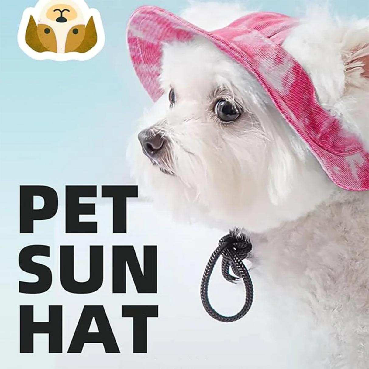 Cute Pet Sun Hat Cat Sun Hats for Dog Baseball Cap Cat Hat Pet Hats for Small Dogs Cats with Ear Holes Adjustable Drawstring