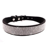 Dog Collar Crystal Glitter Rhinestone Pet Collars Zinc Alloy Buckle Collar For Small Medium Dogs Cats Chihuahua Pug Dog Collar