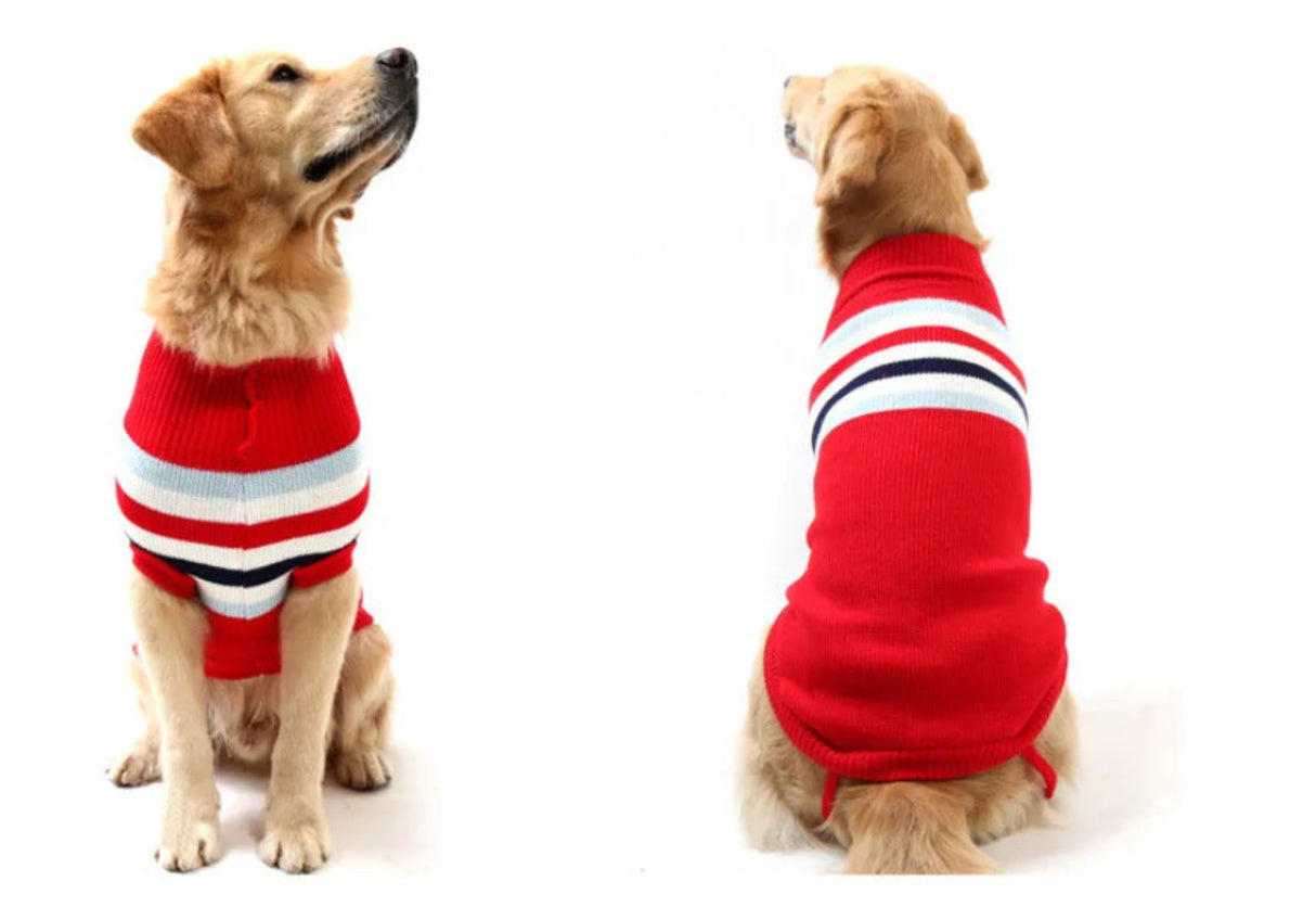 Autumn Winter Big Dog Sweater Classic Elk Print Pet Clothes for Medium Large Dogs Doberman Golden Retriever honden kleding