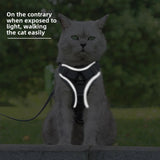 Cat Harness and Leash Set Escape Proof For Small Medium Dog Cat Breathable Reflective Adjustable Kitten Chest Strap Pet Supplies