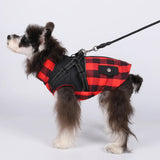 Large Pet Dog Jacket With Harness Winter Warm Dog Clothes For Small Dogs Waterproof Dog Coat Chihuahua French Bulldog Costumes