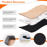 Jumbo Large Orthopedic Dog Bed Memory Foam Pet Sofa Couch Waterproof Elevated Cushion Warm Puppy Bolster Couch Removable Cover
