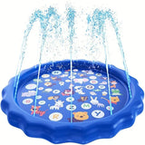 100/170cm Children's Toys Water Spray Mat PVC Thickened Pet Bath Inflatable Pool Bath Outdoor Games Dog Toys