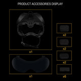 Tactical Dog Training K9 Helmet Military Hunting Large Dog Patrol Dogs Sheepdog Pet Motorcycle Protective Helmet with Goggles