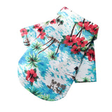 Fashion Hawaiian Beach Style Dog Shirt Summer Pet Dog Clothes Breathable Cat Thin Shirt Cute Print Puppy Vest Chihuahua Clothes