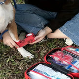 Botiquín de primeros auxilios compacto para perros y gatos Suministros de emergencia para mascotas Eliminador de garrapatas Mantas eléctricas y más Senderismo Acampada Mochilero Caza