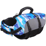 Dog Life Jacket Ripstop High Buoyancy Summer Pet Adjustable Safety Camouflage Swimsuit Reflective Dog Clothes with Rescue Handle