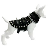Spiked Dog Vest Waterproof Pet Harness with Spikes Adjustable Reflective Anti Coyote Dog Coat Dog Protection Vest for Outdoor