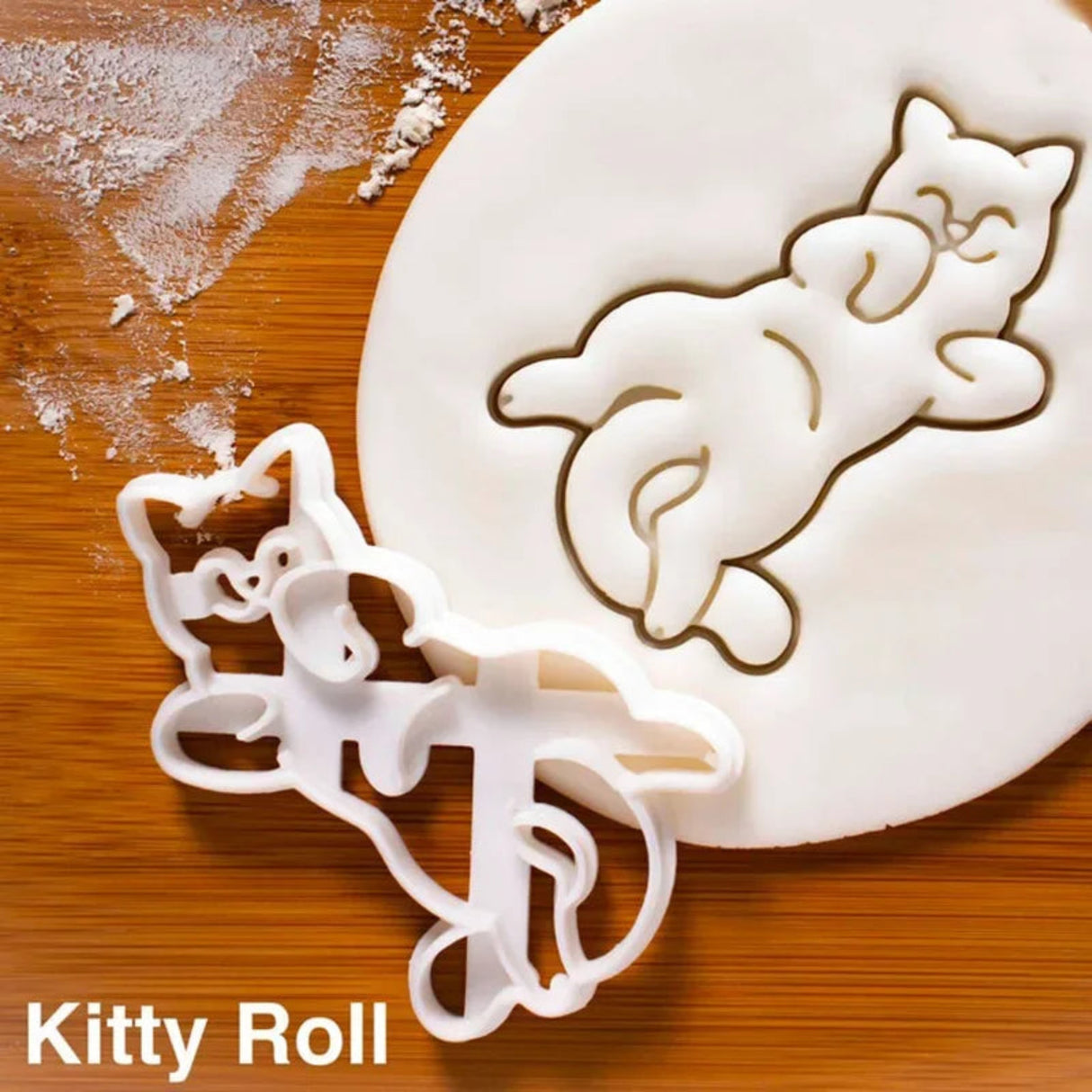 3D DIY Cute Cookie Cutters Mold Cat Kitty 3D cookie type pastry Mold for baking Kids Children Bakeware kitchen accessories