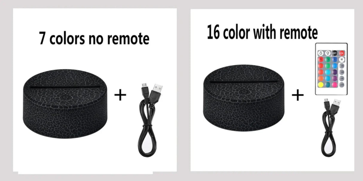 Cheese Cat 3D Illusion Night Light Table Lamp 16 Colors Auto Gradient USB Powered LED Light with Touch Switch Gift for Kids