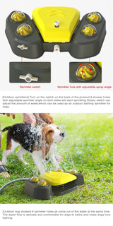 Pet Dog Water Drinker Outdoor Dog Bathing Automatic Sprinkler Water Feeder Spray Dog Toys Hot Selling Interactive Pet Toy