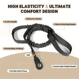 Medium and Large Breed Dog Collar Leash Set - Adjustable, Ergonomic Control Handle, Durable Heavy Metal Buckle - Ideal for Train