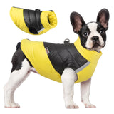 Ropa de invierno impermeable para perros, chaqueta cálida de algodón para mascotas, chaleco para perros pequeños y grandes, abrigo para cachorros de bulldog francés, disfraz de chihuahua y yorkshire