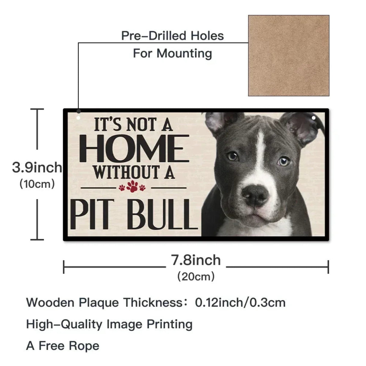 Pet Lover Wooden Sign,Dog Wooden Plaque Hanging Art Lovely Puppy Decor Dog Painting Wall Pediments Door Fence Home Decoration