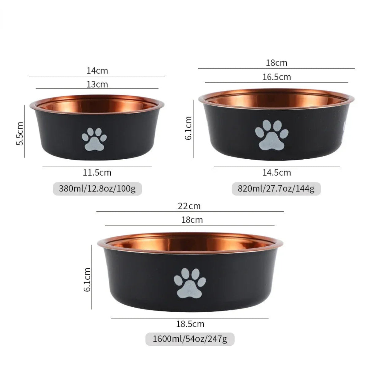 Stainless Steel Pet Dog Bowl Non Slip Durable Dogs Feeding Bowls for Small Medium Dogs Cat Placemat Feeder Pet Product