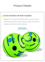 OUZEY Pet Dog Toy Ball Squeaker Bite Resistant Dog Chew Toy Interactive Puppy Training Toys Dewable Food Dog Supplies