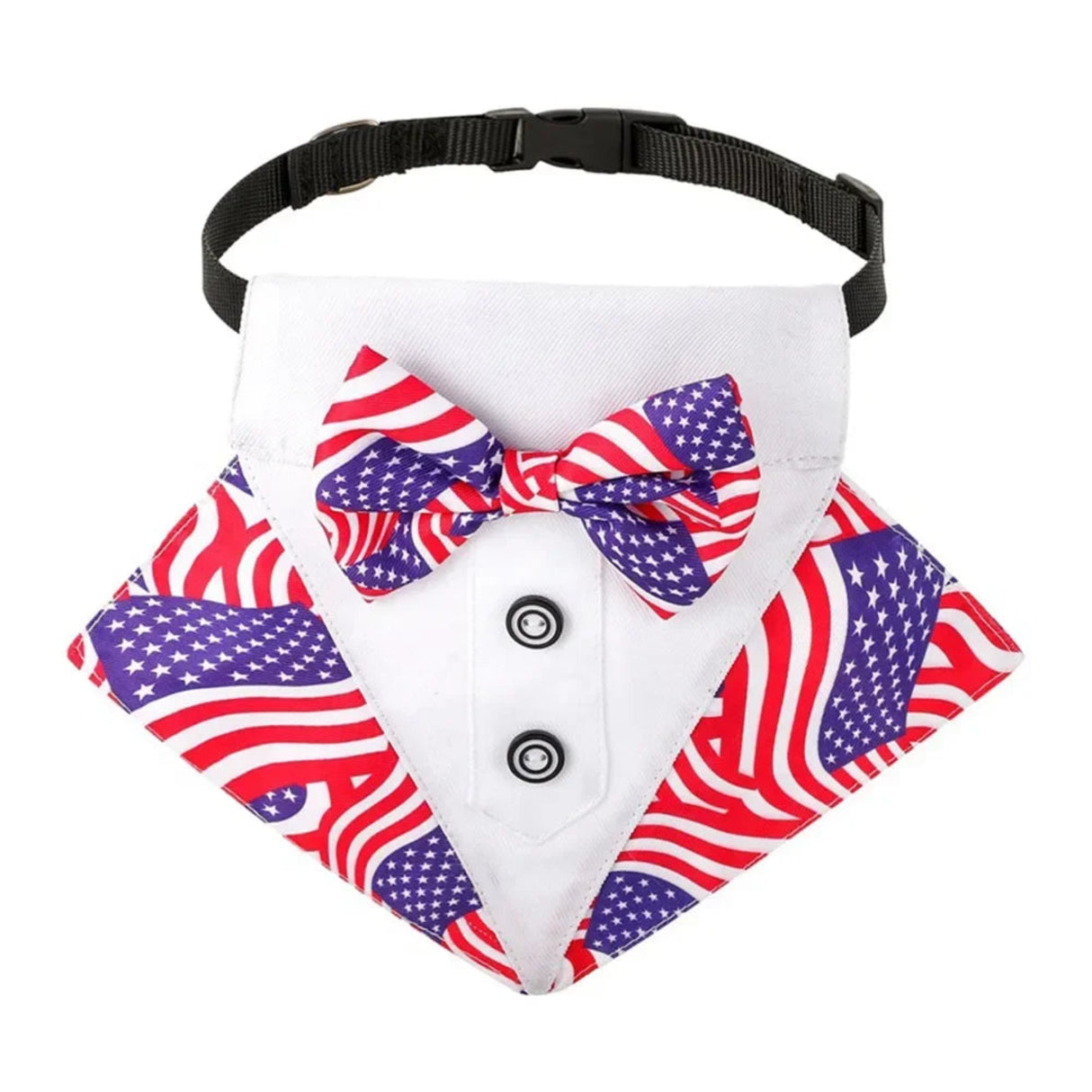 Dog Formal Bandana Tuxedo Scarf with Bow Tie Wedding Party Outfit Dress-up Accessories Dog Attire Costume Gentleman Neckerchief