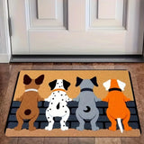 VIKAMA Christmas American-Style Puppy Carpet, For Entrance Hall And Bathroom, Anti-Slip, Warm Floor Mat For Winter, Home Decor