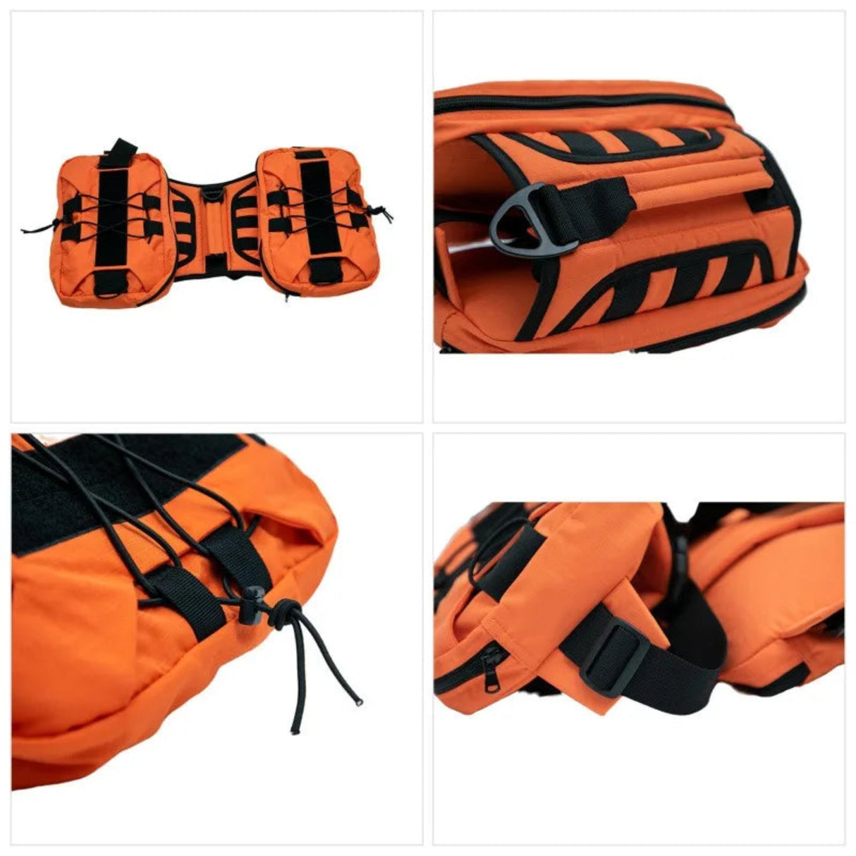Pet Large Pocket Chest Strap Vest Reflective Dog Chain Explosion-Proof Impact Tactical Chest Strap Large Dog Chest Strap