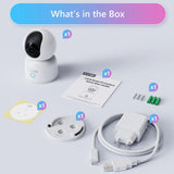 ZOSI Indoor Pan/Tilt Smart Security Camera C518 2K 360 Degree Baby Pet Monitor 2.4G/5G Dual-Band WiFi Home Cam with Phone APP
