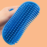 1Pc Dog Bath Brush Soft Silicone Cat Washing Glove Hair Fur Removal Comb Pet Grooming Massage Cleaning Scrubber Pet Supplies