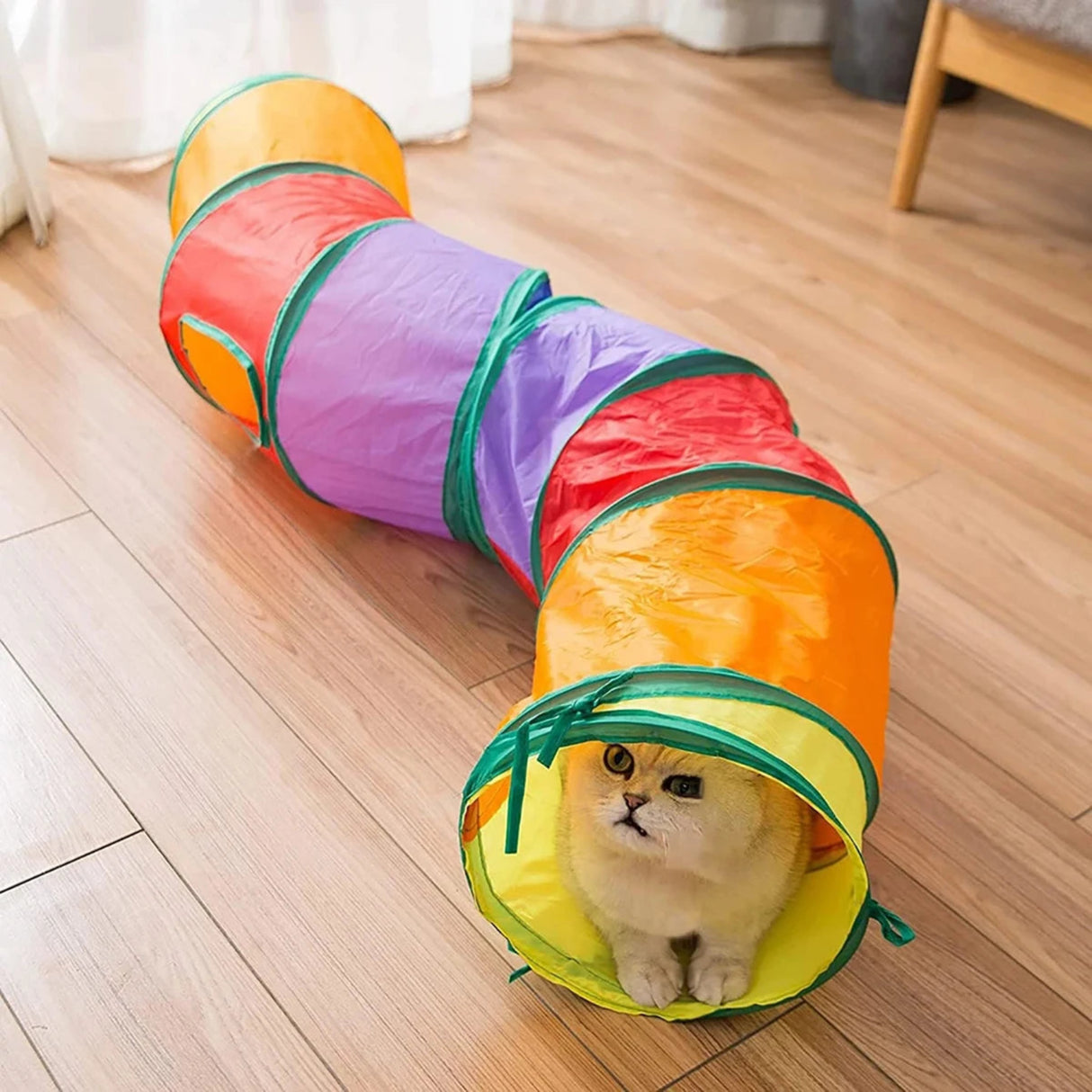 Cat Tunnel Tube Foldable Cat Toys Kitty Training Interactive Fun Toy Tunnel Bored for Puppy Kitten Pet Supplies Cat Accessories