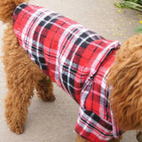 Pet Dog Puppy Plaid Shirt Dog T-Shirts Thin Breathable Summer Dog Clothes Small Dogs Puppy Pet Cat Vest Chihuahua Dog Clothes