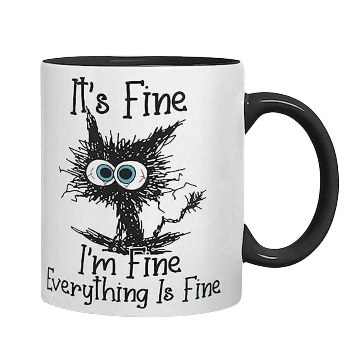 11oz Cat Afternoon Tea Mug Multifunctional Ceramic Coffee Mug Porcelain Coffee Cup Espresso Cup Drinking Cup for Cat Lovers