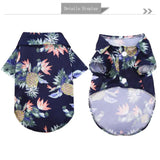 Fashion Hawaiian Beach Style Dog Shirt Summer Pet Dog Clothes Breathable Cat Thin Shirt Cute Print Puppy Vest Chihuahua Clothes