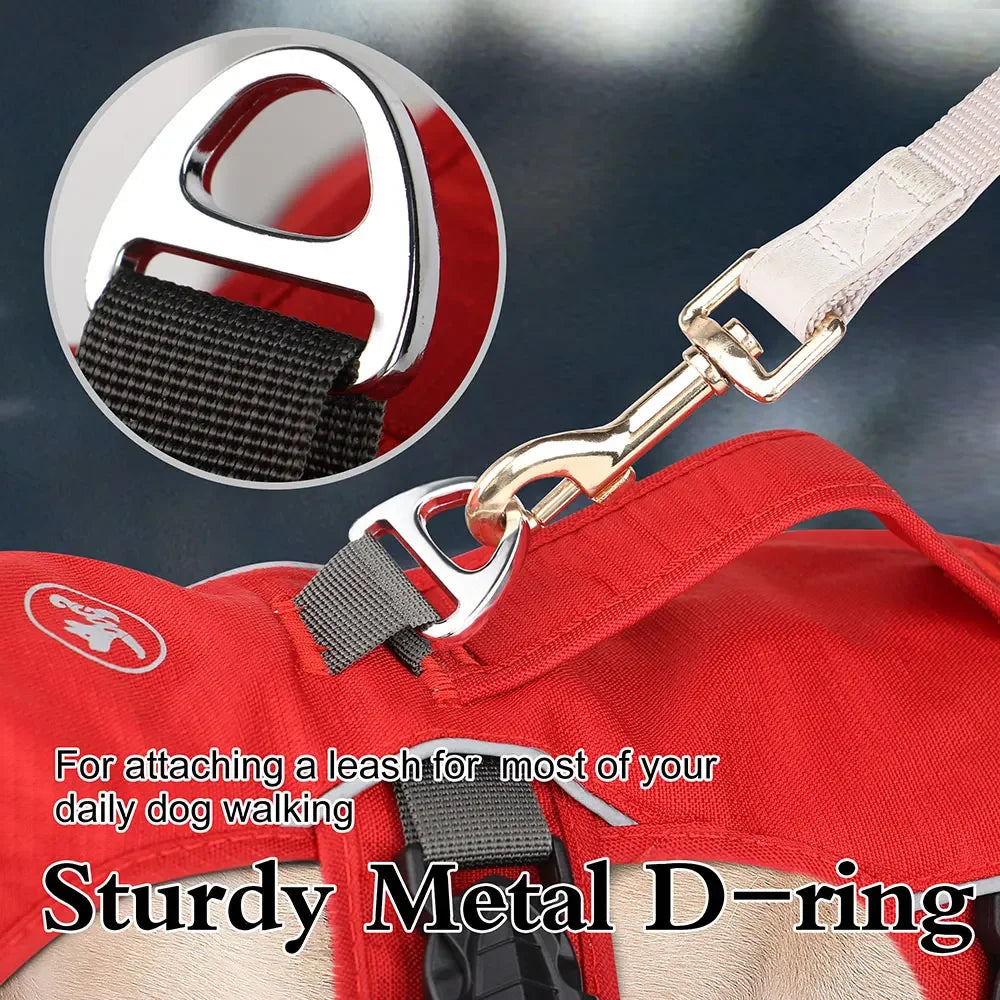 No Pull Small Medium Large Big Dog Harness Vest Nylon Adjustable Reflective Waterproof Pet Walking Training Harness With Handle