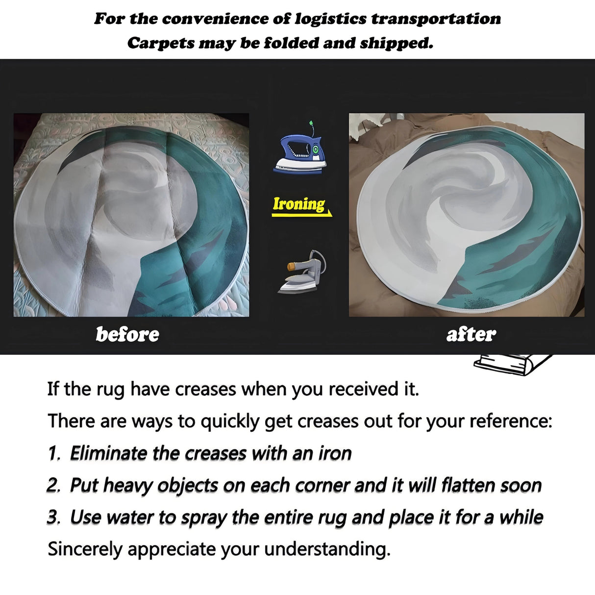 VIKAMA Christmas American-Style Puppy Carpet, For Entrance Hall And Bathroom, Anti-Slip, Warm Floor Mat For Winter, Home Decor