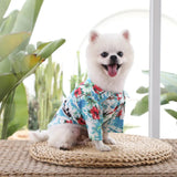 Fashion Hawaiian Beach Style Dog Shirt Summer Pet Dog Clothes Breathable Cat Thin Shirt Cute Print Puppy Vest Chihuahua Clothes