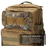 Bolsa lateral táctica K9, pequeña bolsa Molle horizontal para arnés de perro de servicio, accesorio para chaleco táctico para perro, alforja con forma de hueso