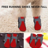 Breathable Pet Dog Shoes Waterproof Outdoor Walking Net Soft Summer Pet Shoes Night Safe Reflective Boots For Small Medium Dogs