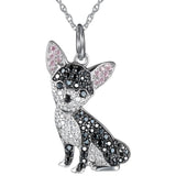 Exquisite and Cute Schnauzer Dog Pendant Necklace for Women Elegant Pet Puppy Jewelry Animal Accessories Dog Lovers Gift