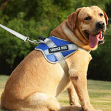 Kimpets Dog Harness Vest Labrador Retriever Chest Clothes Rope Medium Big Dog Reflective Adjustable Outdoor Walking Pet Supplies