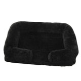 Cama grande para perros Cama de felpa para perros Cama para mascotas de invierno con almohadilla gruesa Sofá cama para perros Almohadilla extraíble Perrera cuadrada para perros pequeños y grandes