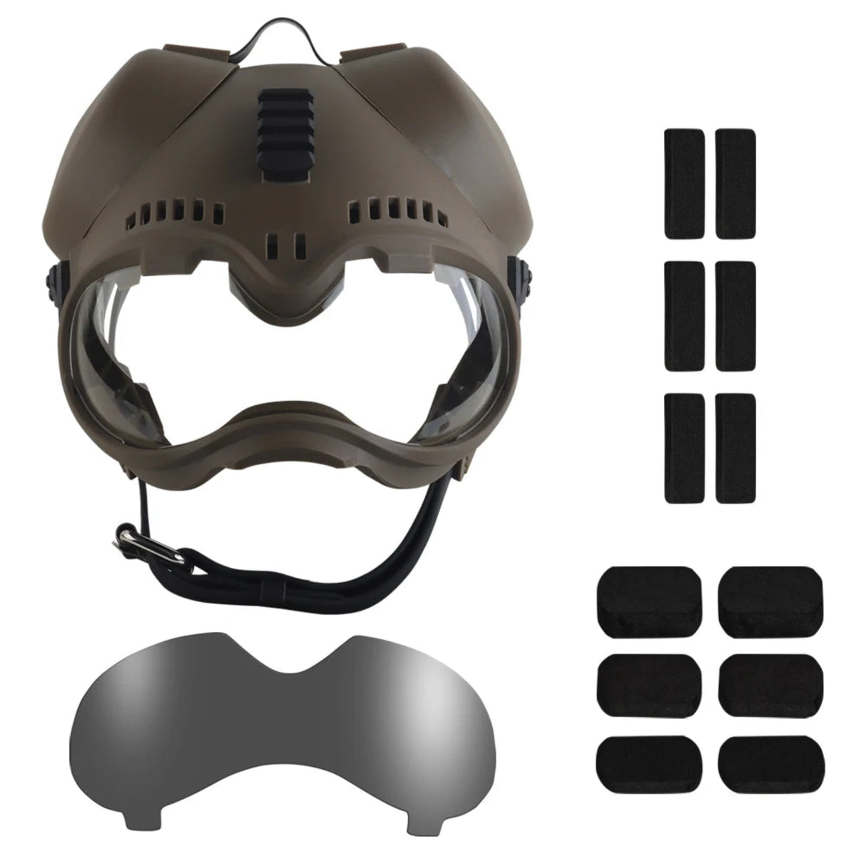 Tactical Dog Training K9 Helmet Military Hunting Large Dog Patrol Dogs Sheepdog Pet Motorcycle Protective Helmet with Goggles