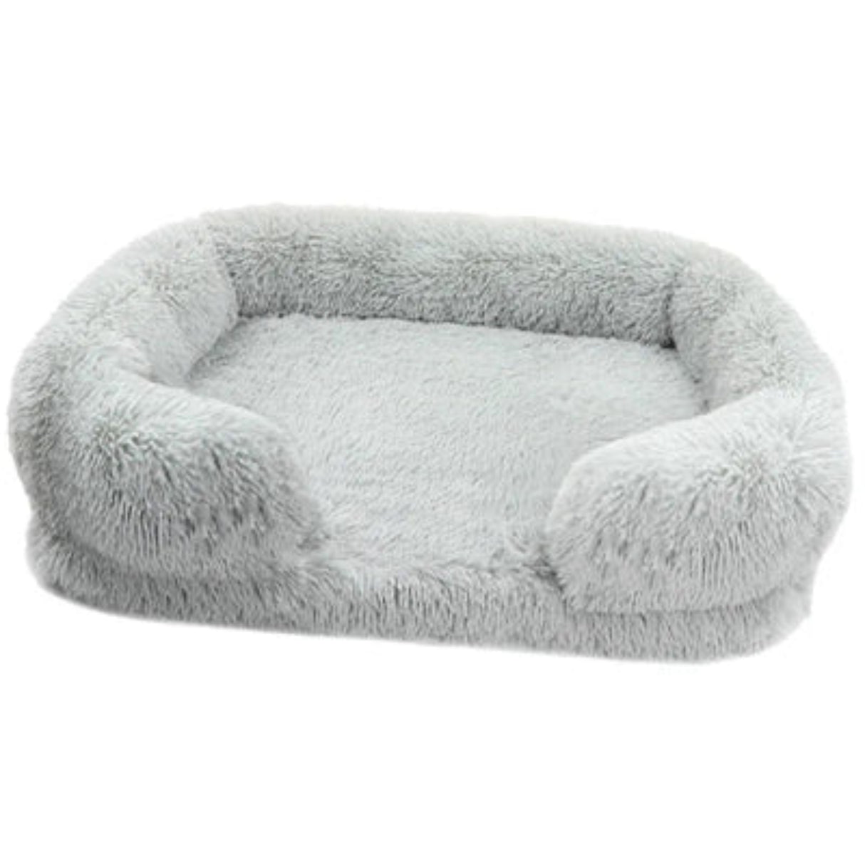 Cama grande para perros Cama de felpa para perros Cama para mascotas de invierno con almohadilla gruesa Sofá cama para perros Almohadilla extraíble Perrera cuadrada para perros pequeños y grandes