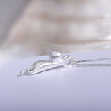 Silver Plated Necklaces for Women Cat Jewelry for Women Cat Accessories for Women Cat Lover Gifts Cute Birthday Gifts for Women