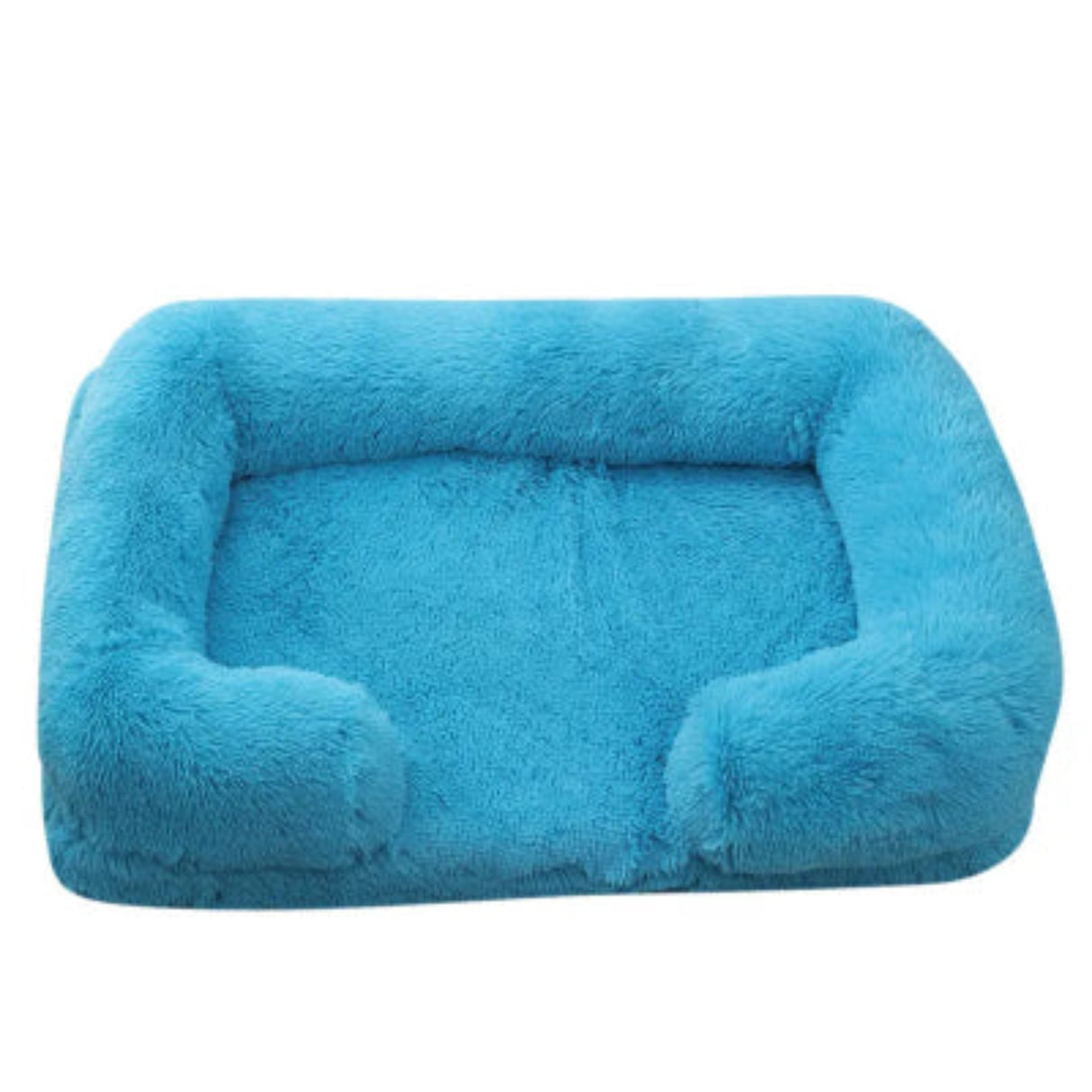 Cama grande para perros Cama de felpa para perros Cama para mascotas de invierno con almohadilla gruesa Sofá cama para perros Almohadilla extraíble Perrera cuadrada para perros pequeños y grandes