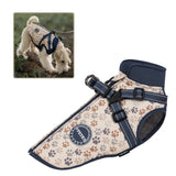 Dog Coat for Medium Dogs,Waterproof Dog Winter Jacket with Harness Built in Puppy Cold Weather Coats Reflective Pet Vest